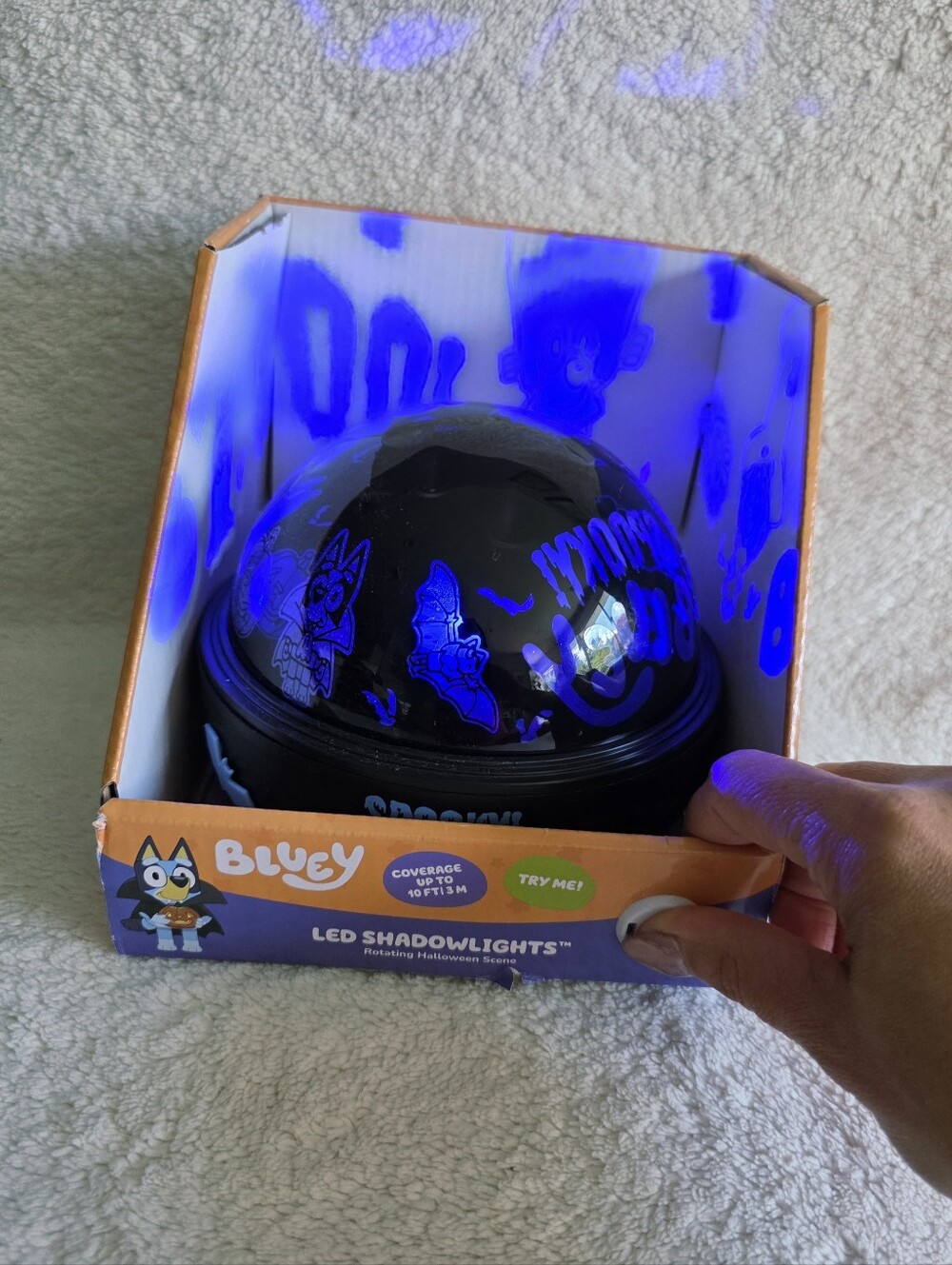 New 8" Bluey LED Shadowlights Rotating Halloween Lightshow projector lightshow